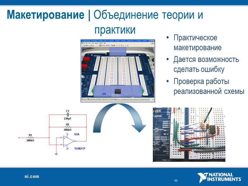Макетирование | Объединение теории и практики  Практическое макетирование Дается возможность сделать ошибку Проверка